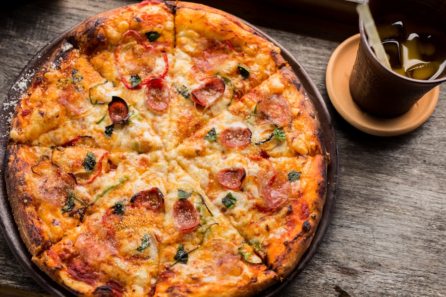 Frische Zutaten für Pizza